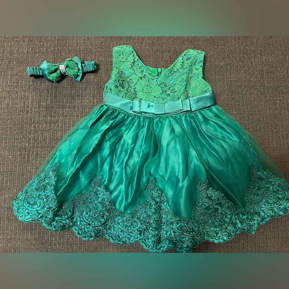 Baby Princess Embroidery Dress Size 12 Months